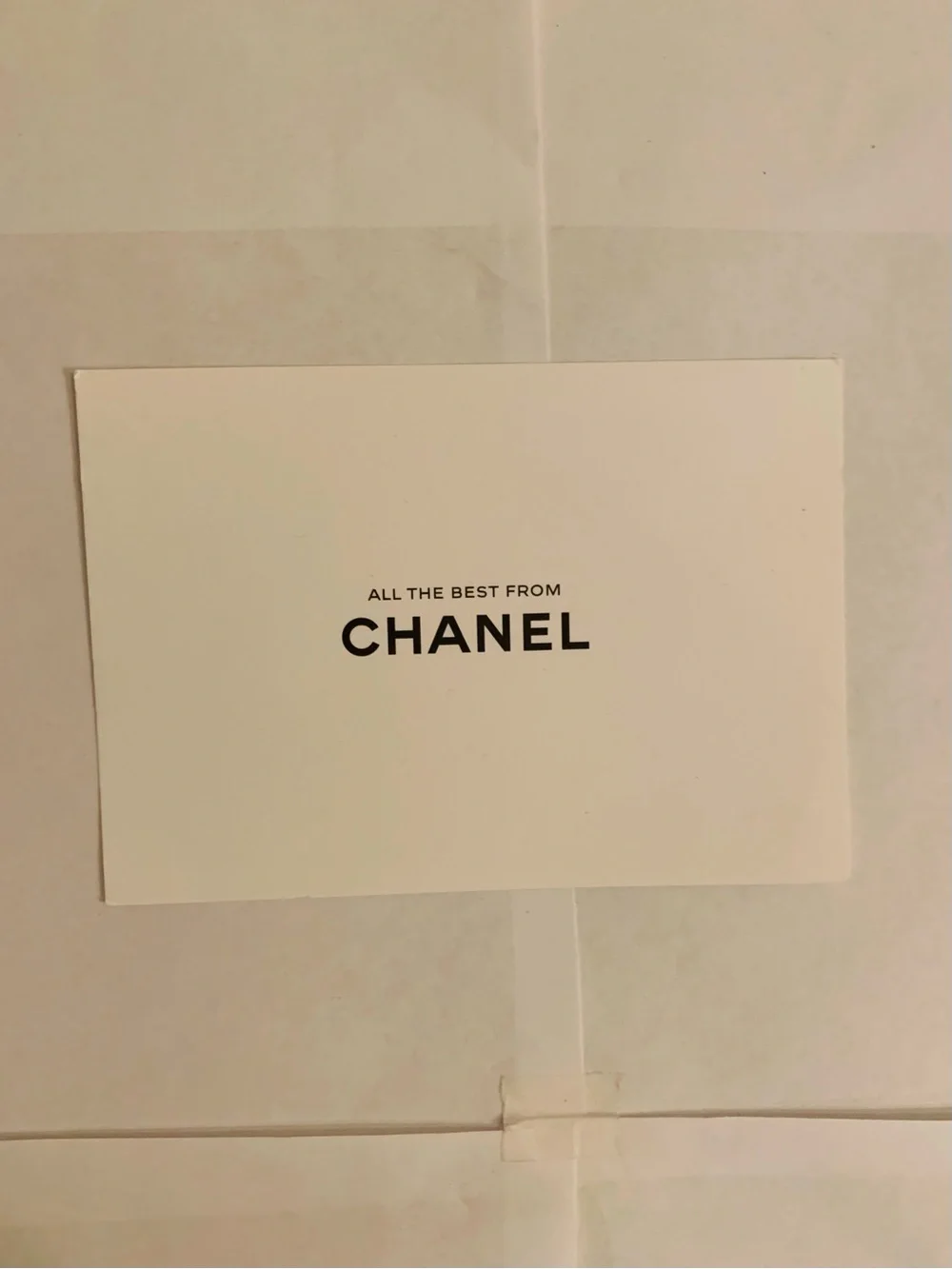 CHANEL Receipt Holder Set White Black Logo Envelope Sleeve Card Authentic